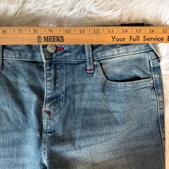 NWT True Religion Jeans Womens Bobbi Low Slung Baggy Blue Denim Stretch 28X32